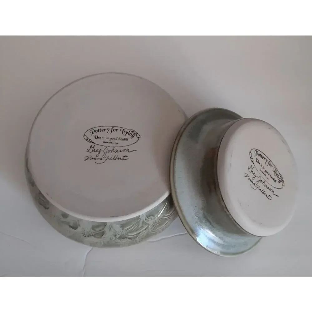 Pottery for Living Stoneware Chiller Japandi Greens Decorative & Practical